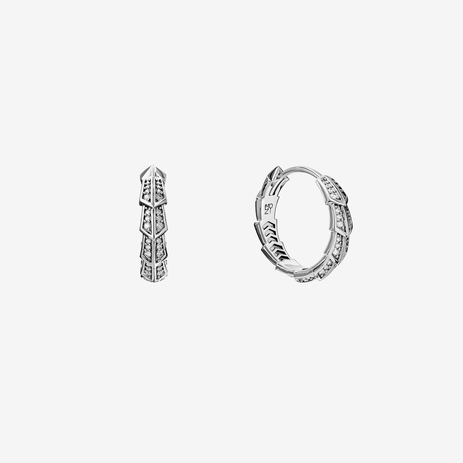 Серьги из белого золота с бриллиантами D 16 - 27_2