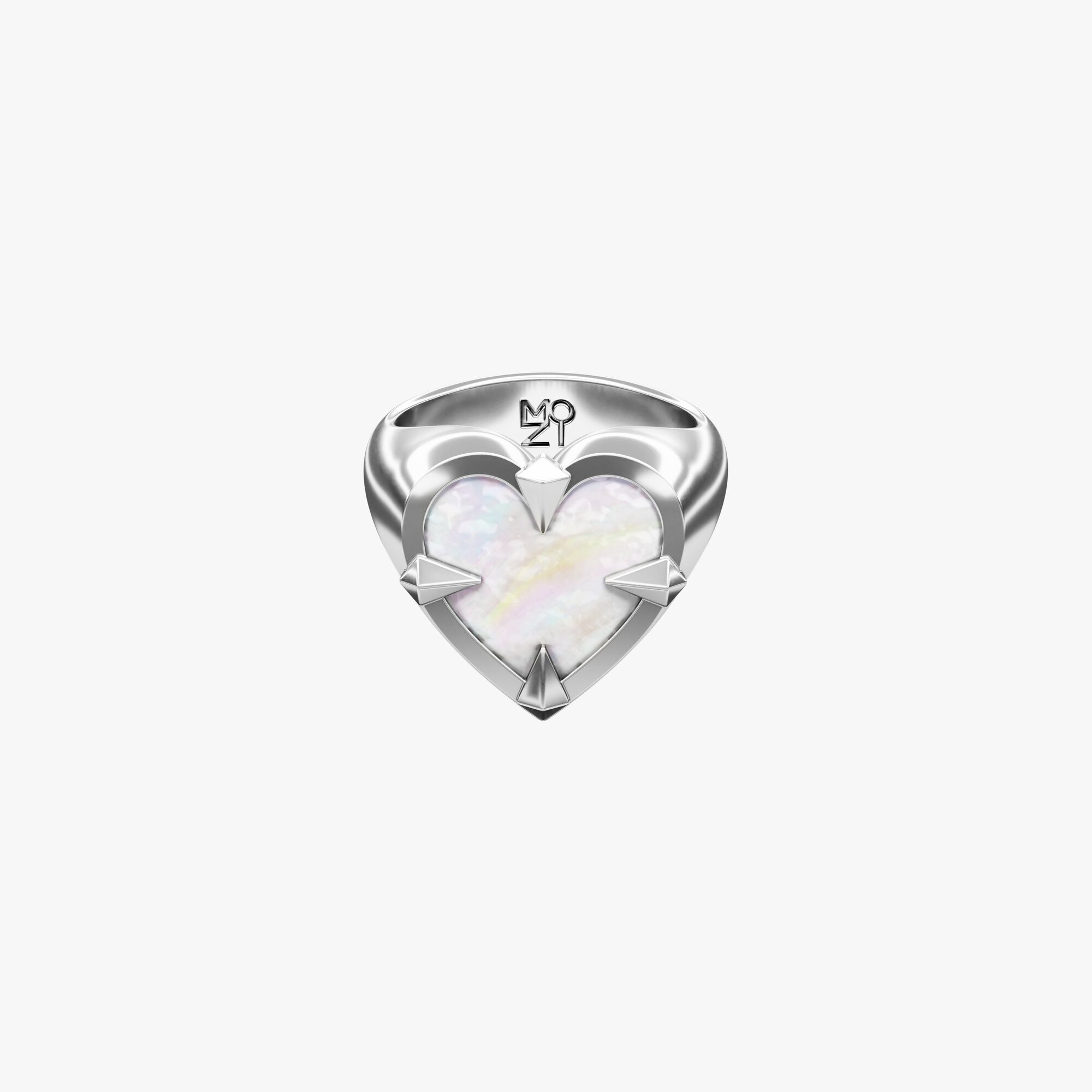 Кольцо из белого золота с перламутром Aim for Love - RC098-420 Кольцо Aim for Love