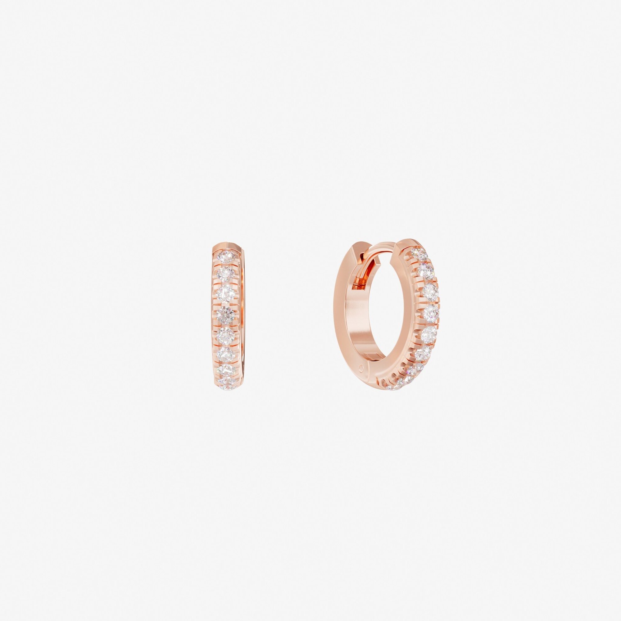 Серьги из розового золота с бриллиантами B 1 - EB001-330 Серьги B 1