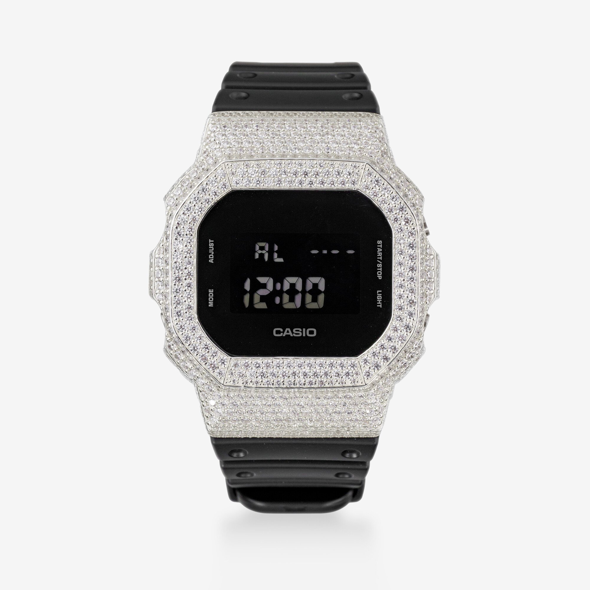 Часы из серебра с фианитами G-SHOCK 5600 - WC004-110 Часы из серебра с фианитами G-SHOCK 5600
