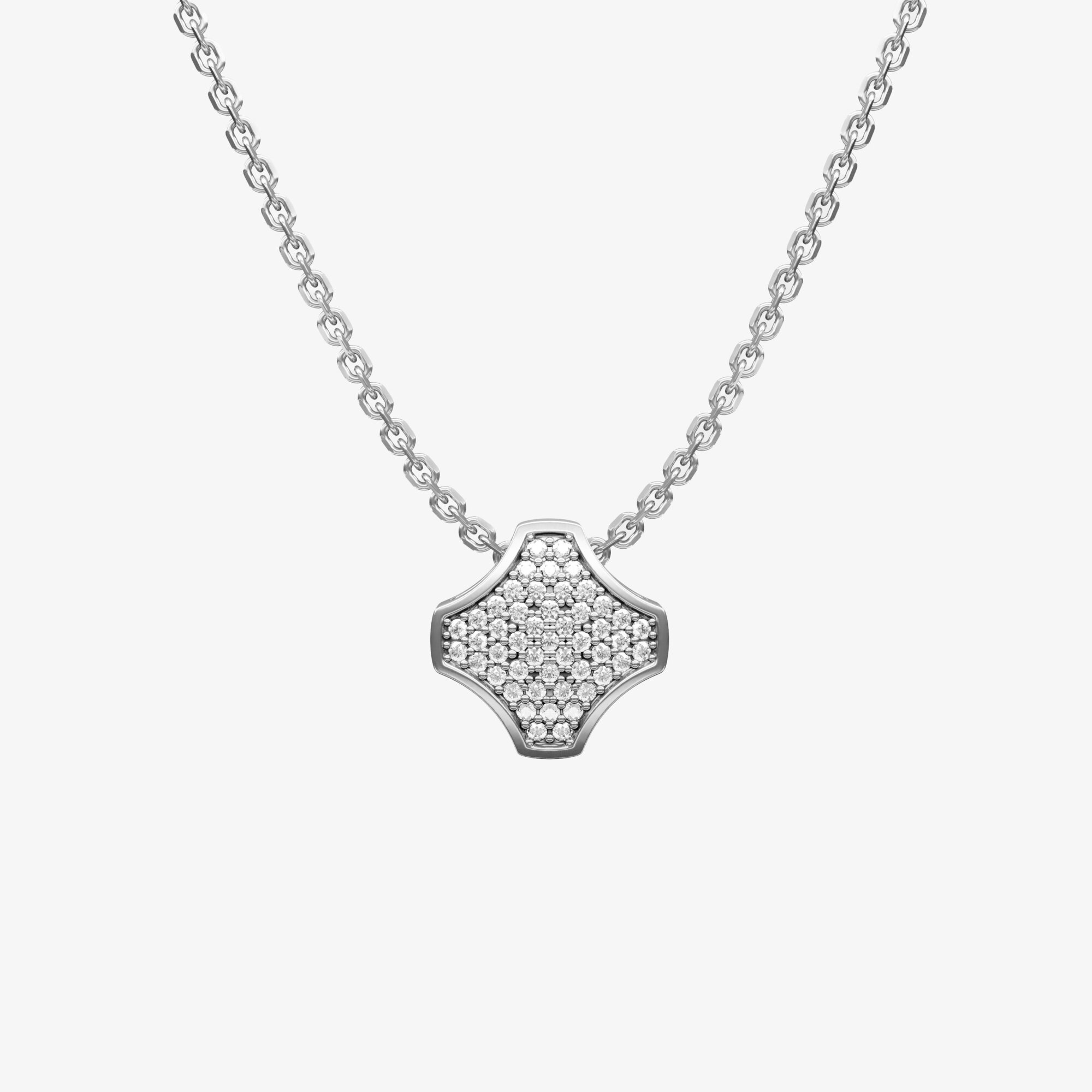 Подвеска из серебра с фианитами ПУТЬ 9 - PC206-110 Подвеска WAY 9