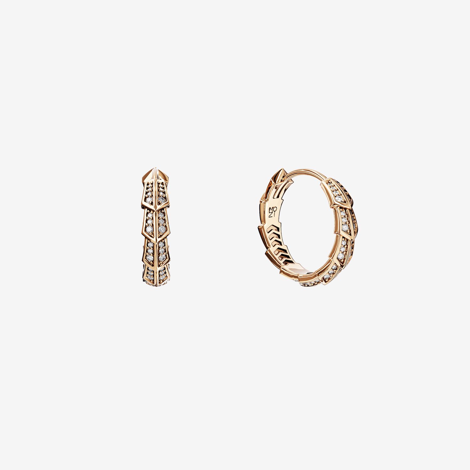 Серьги из розового золота с бриллиантами D 16 - 27
