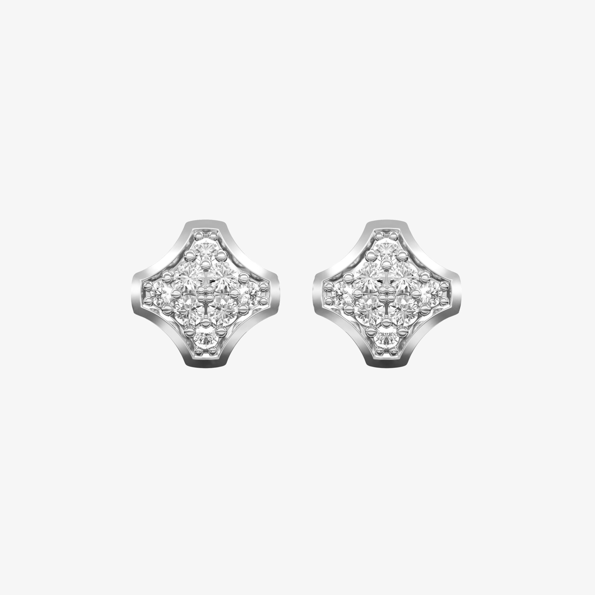 Серьги из серебра с фианитами ПУТЬ 5 - EC100-110 Серьги Way 5