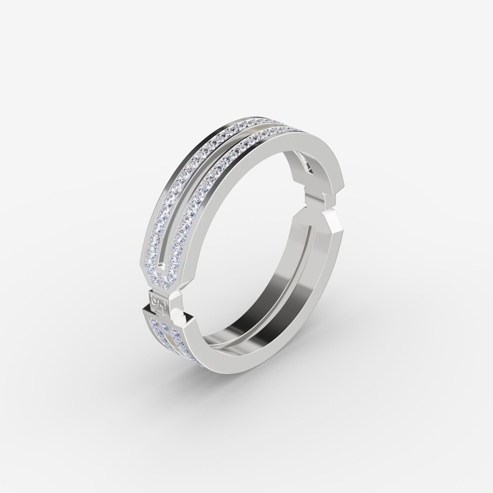 Кольцо из серебра с фианитами ID 24 - RC047-110 Кольцо ID 24