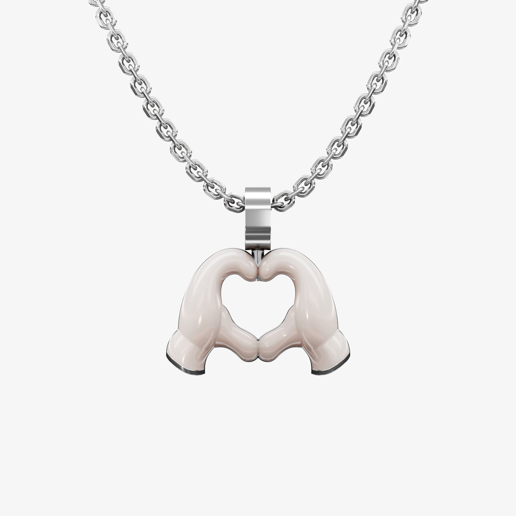Подвеска из серебра с эмалью ЭМОДЗИ ЛЮБОВЬ - PC182-101 Подвеска AFFECTION