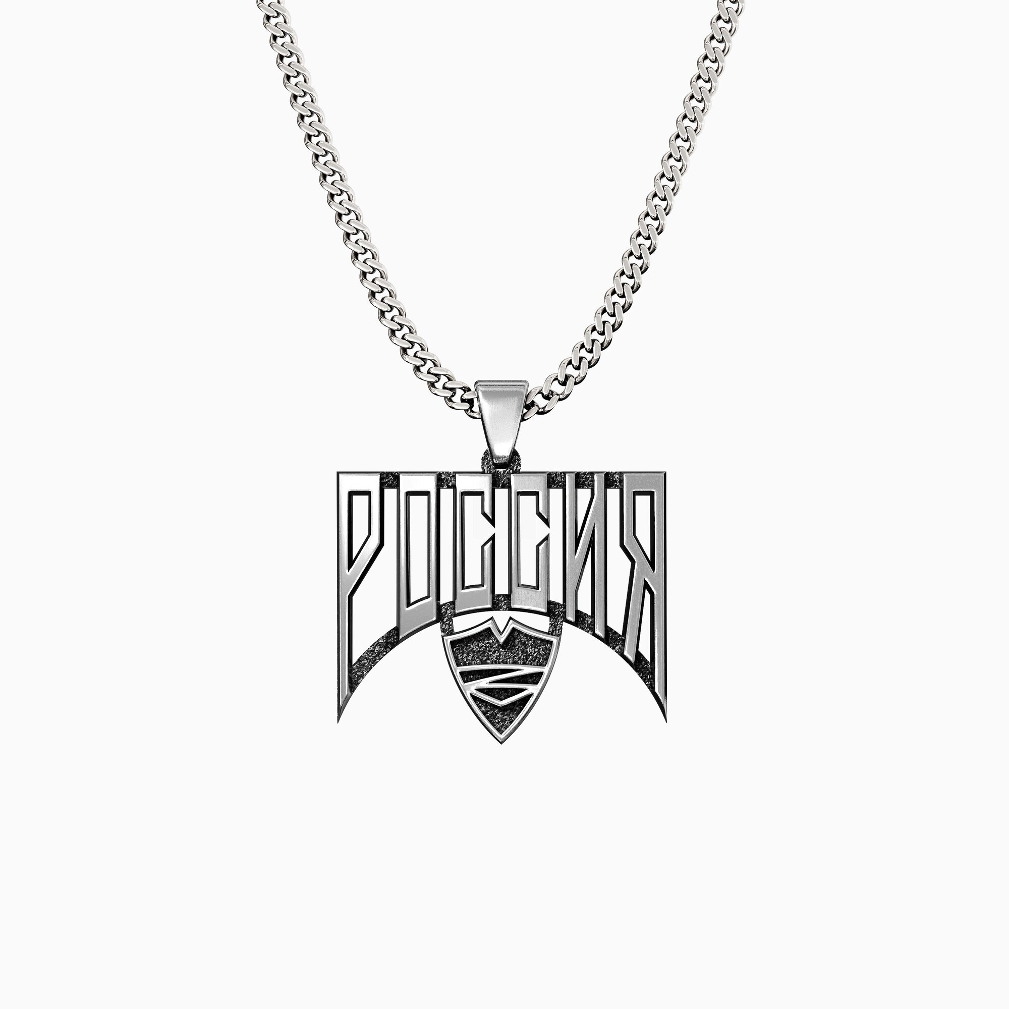 Подвеска из серебра Россия - PC312-100 Подвеска Россия