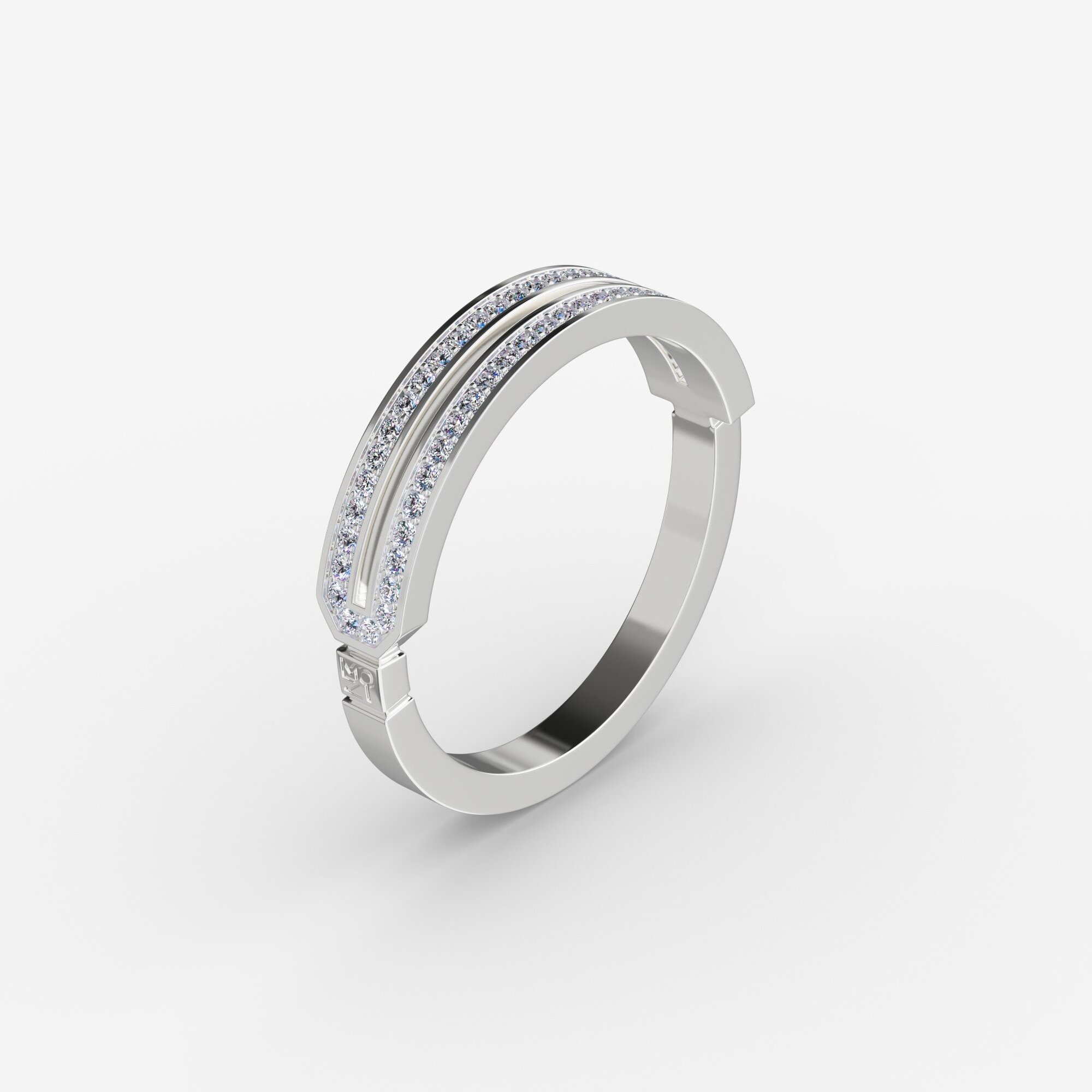 Кольцо из серебра с фианитами ID 6 - RC011-110 Кольцо ID 6