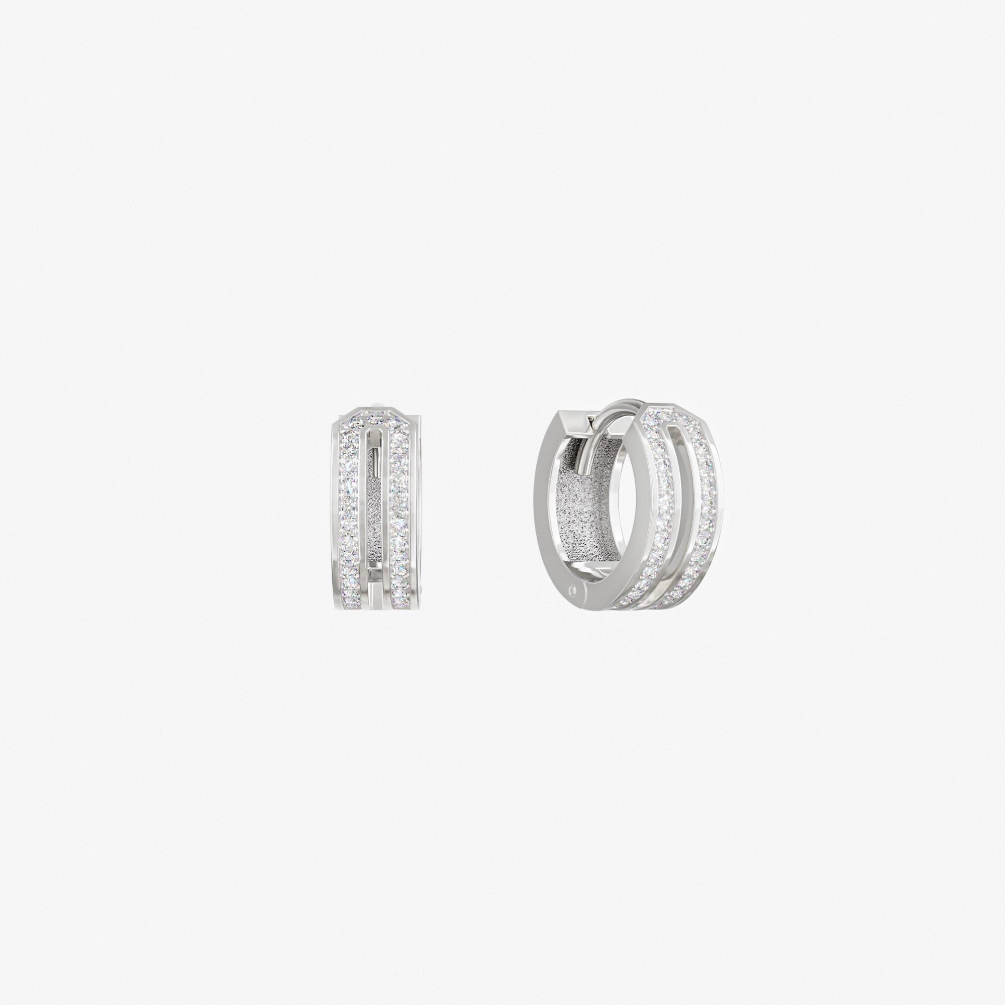 Серьги из серебра с фианитами ID 38 - EC001-110 Серьги ID 38