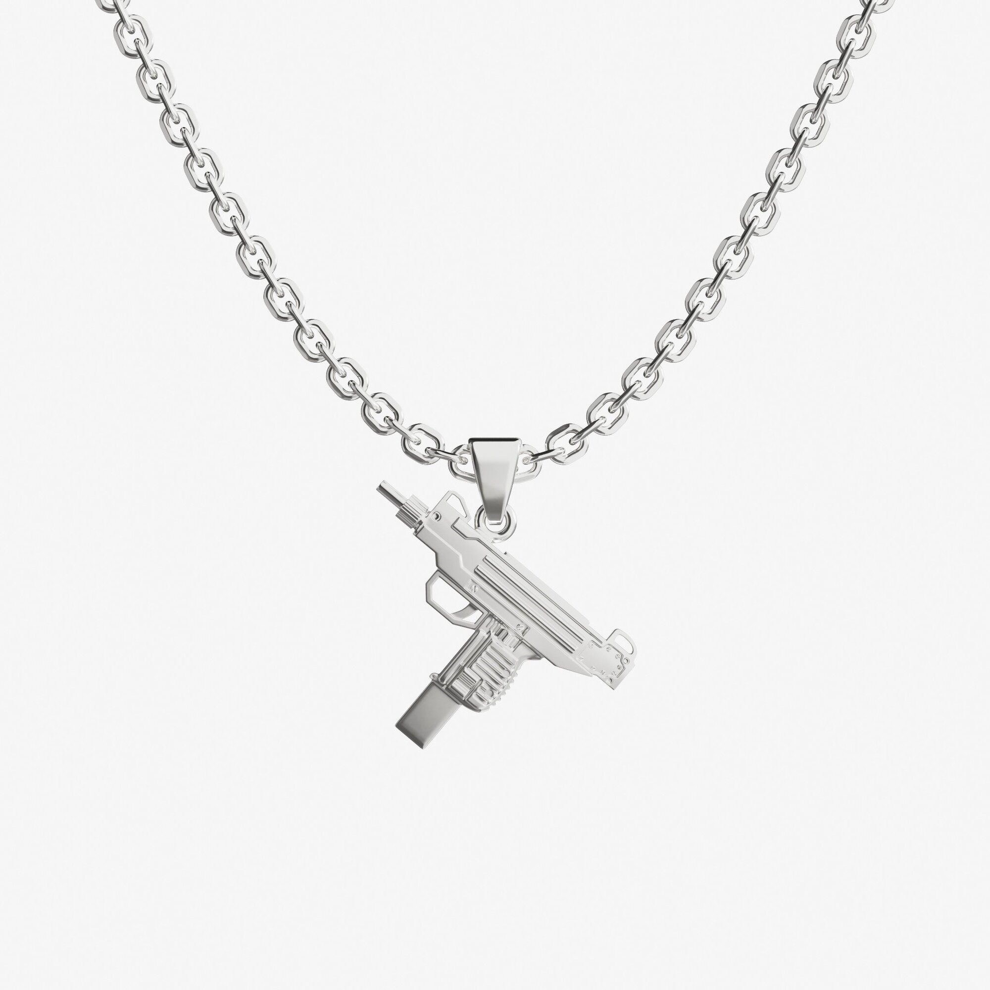 Подвеска из серебра UZI S - PB013-100 Подвеска UZI S