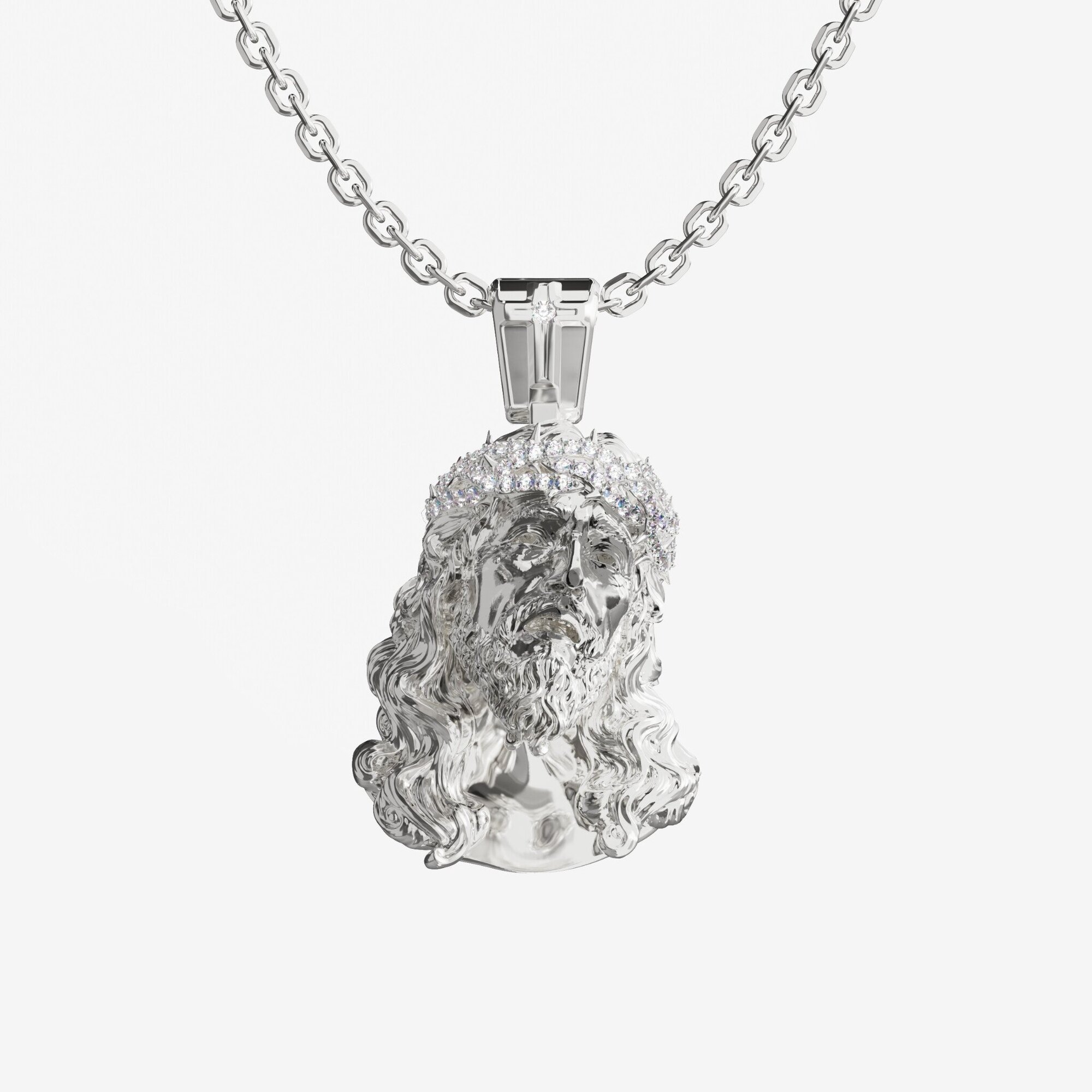 Подвеска из серебра с фианитами JESUS L - PB009-110 Подвеска JESUS L