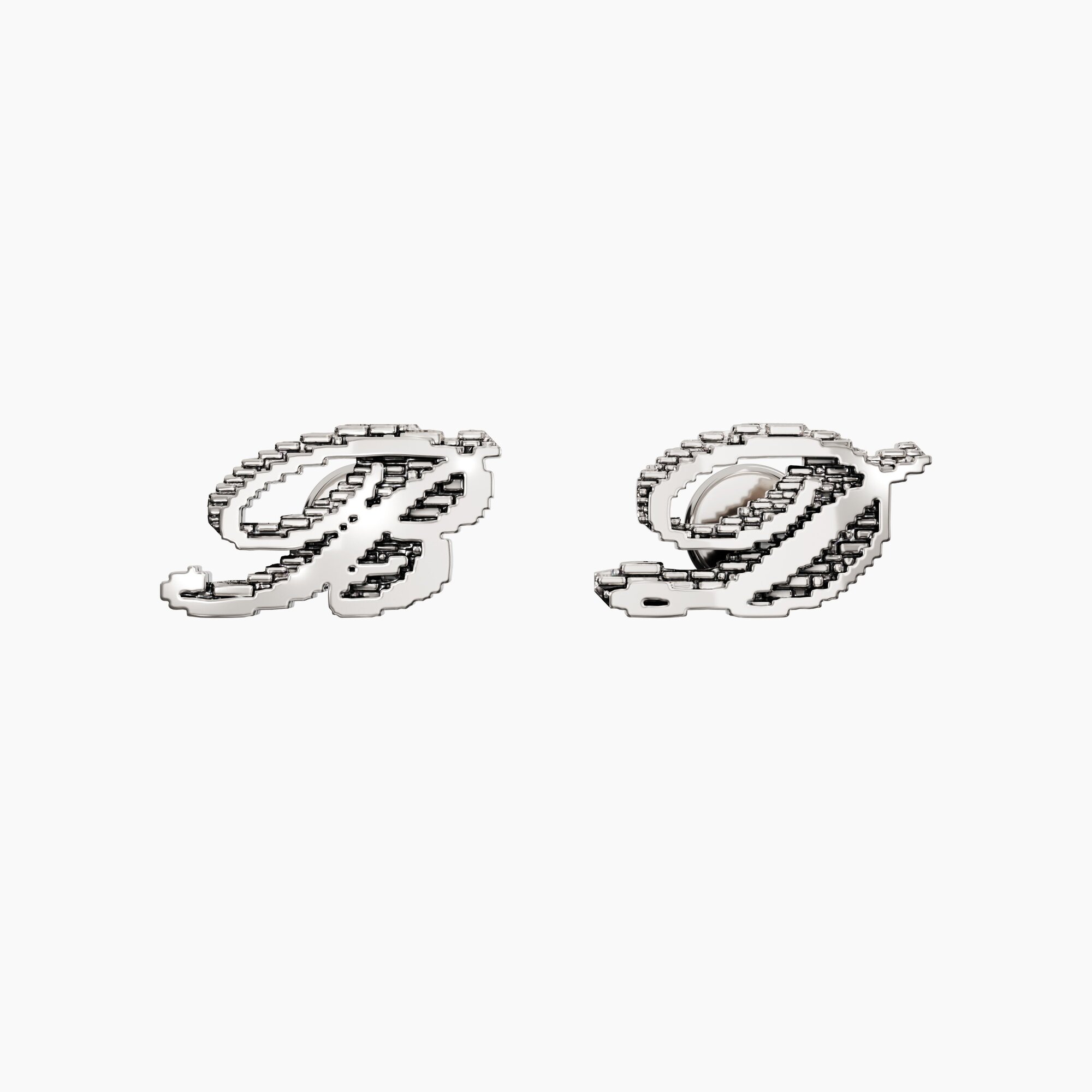 Серьги из серебра ВД - EC104-100 Серьги из серебра BD