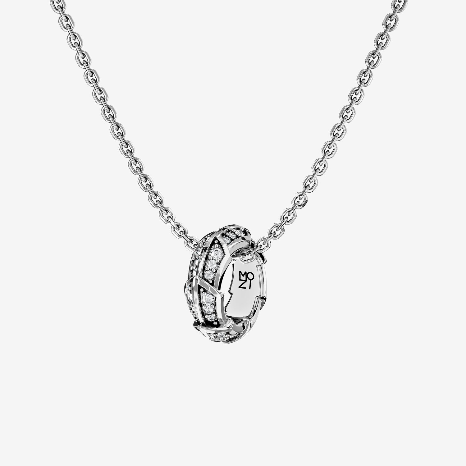 Подвеска из серебра с фианитами D 19 - 19_2