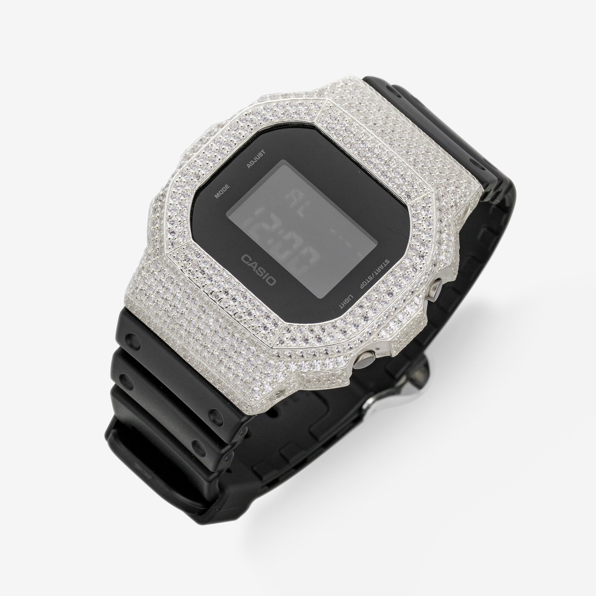 Часы из серебра с фианитами G-SHOCK 5600 - WC004-110 Часы из серебра с фианитами G-SHOCK 5600