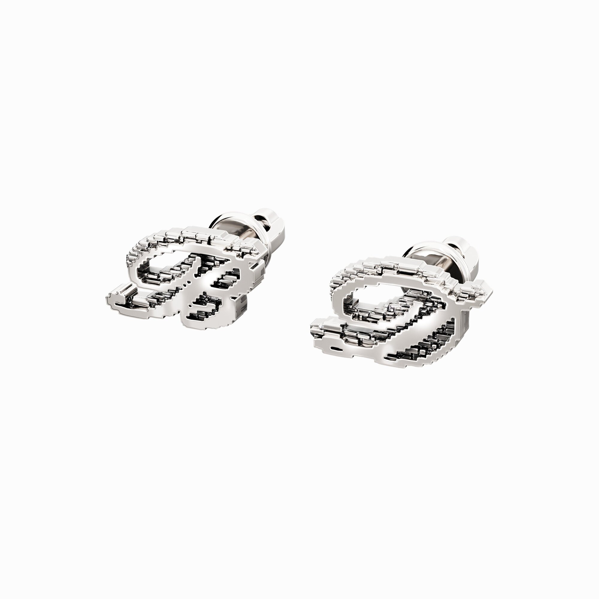 Серьги из серебра ВД - EC104-100 Серьги из серебра BD