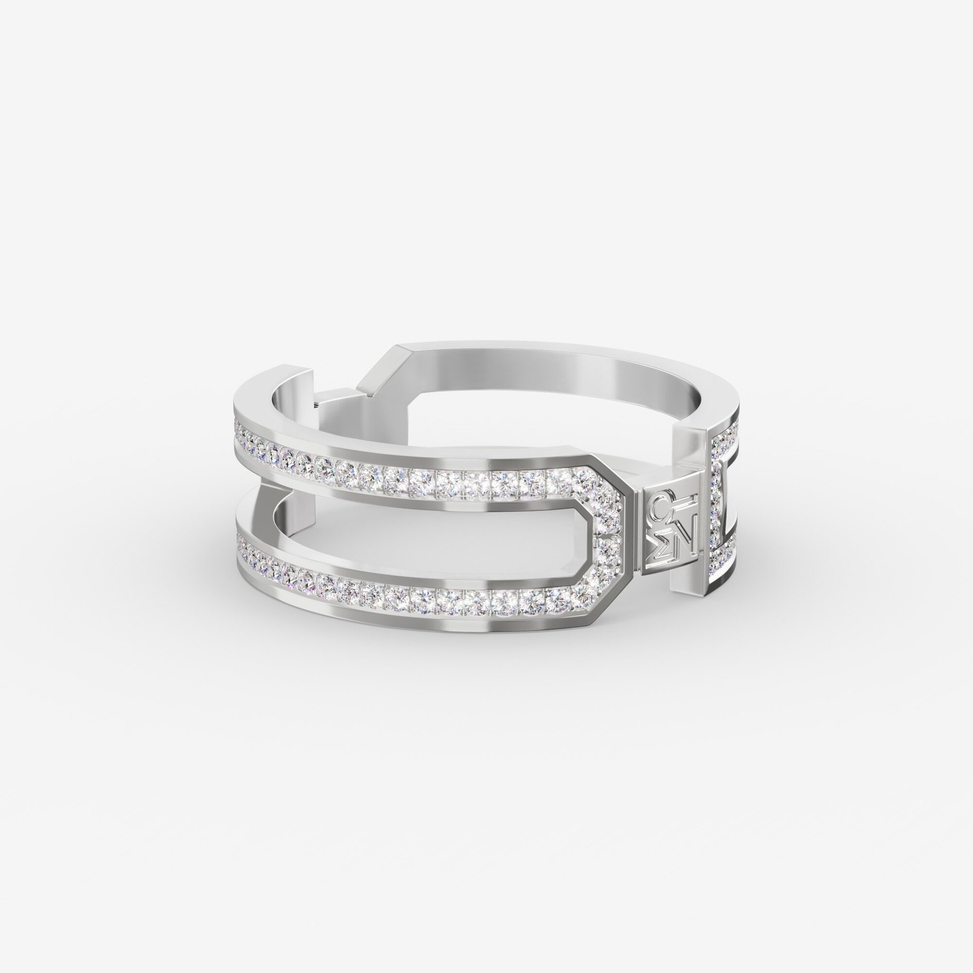 Кольцо из серебра с фианитами ID 18 - RC035-110 Кольцо ID 18
