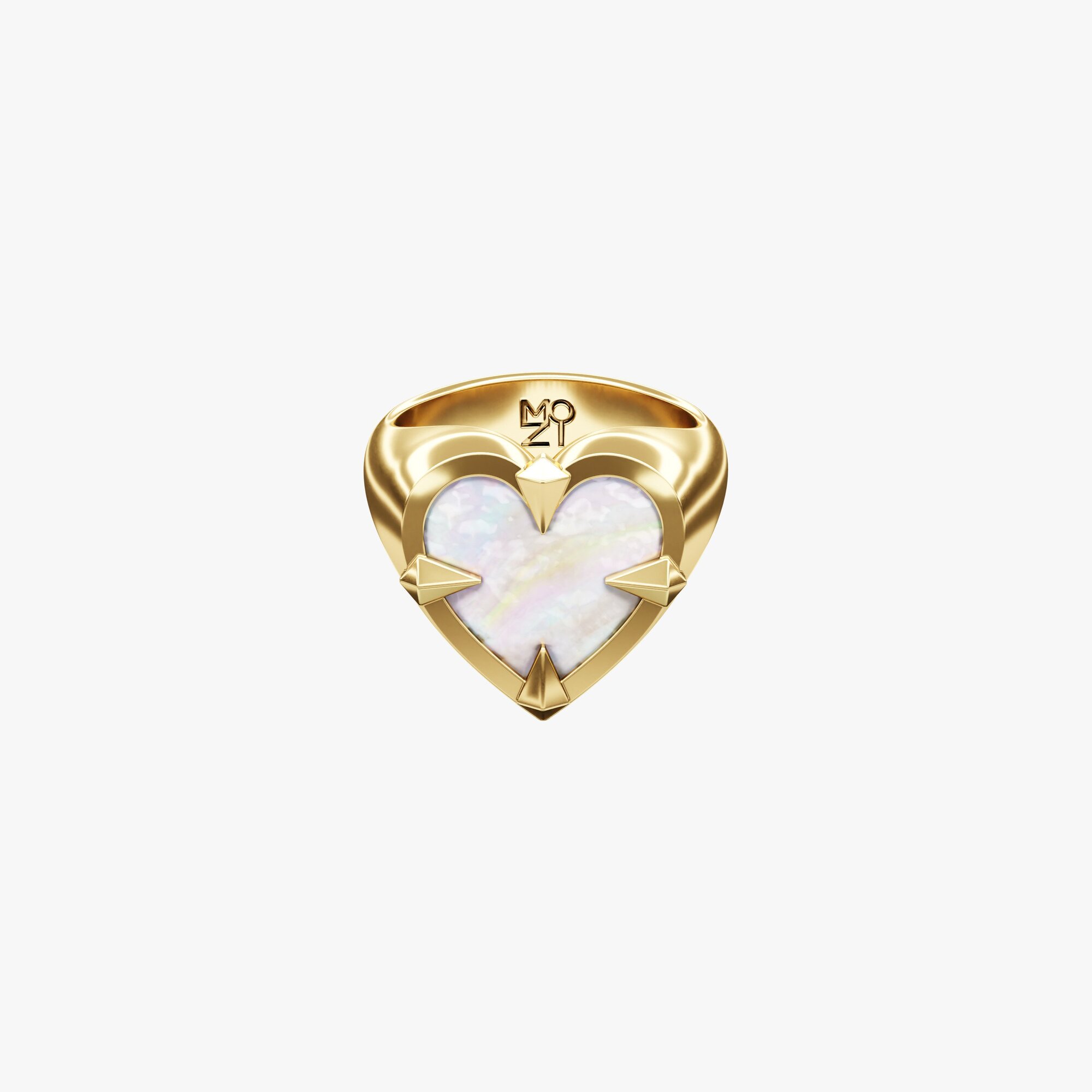Кольцо из желтого золота с перламутром Aim for Love - RC098-220 Кольцо Aim for Love
