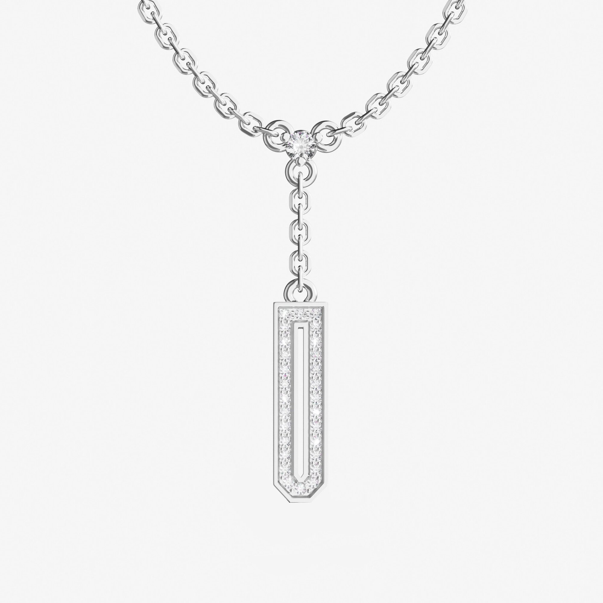 Подвеска из серебра с фианитами ID 27 - PC005-110 Подвеска ID 27
