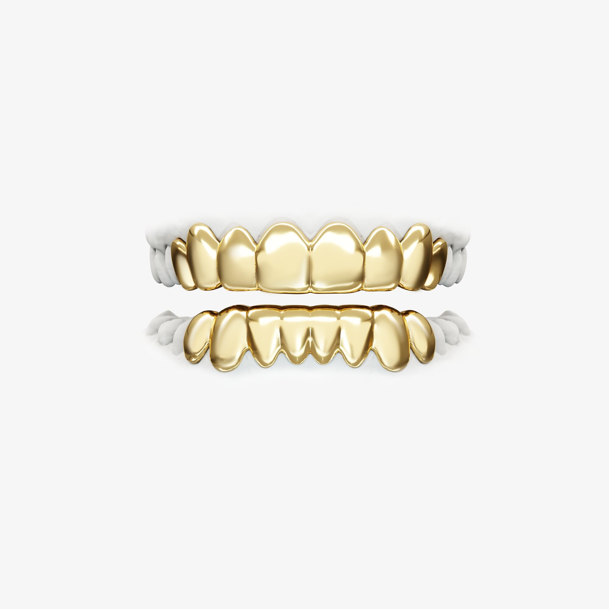 Гриллзы из желтого золота 8 верх / 8 низ - GC003-200 гриллзы 8 верх / 8 низ