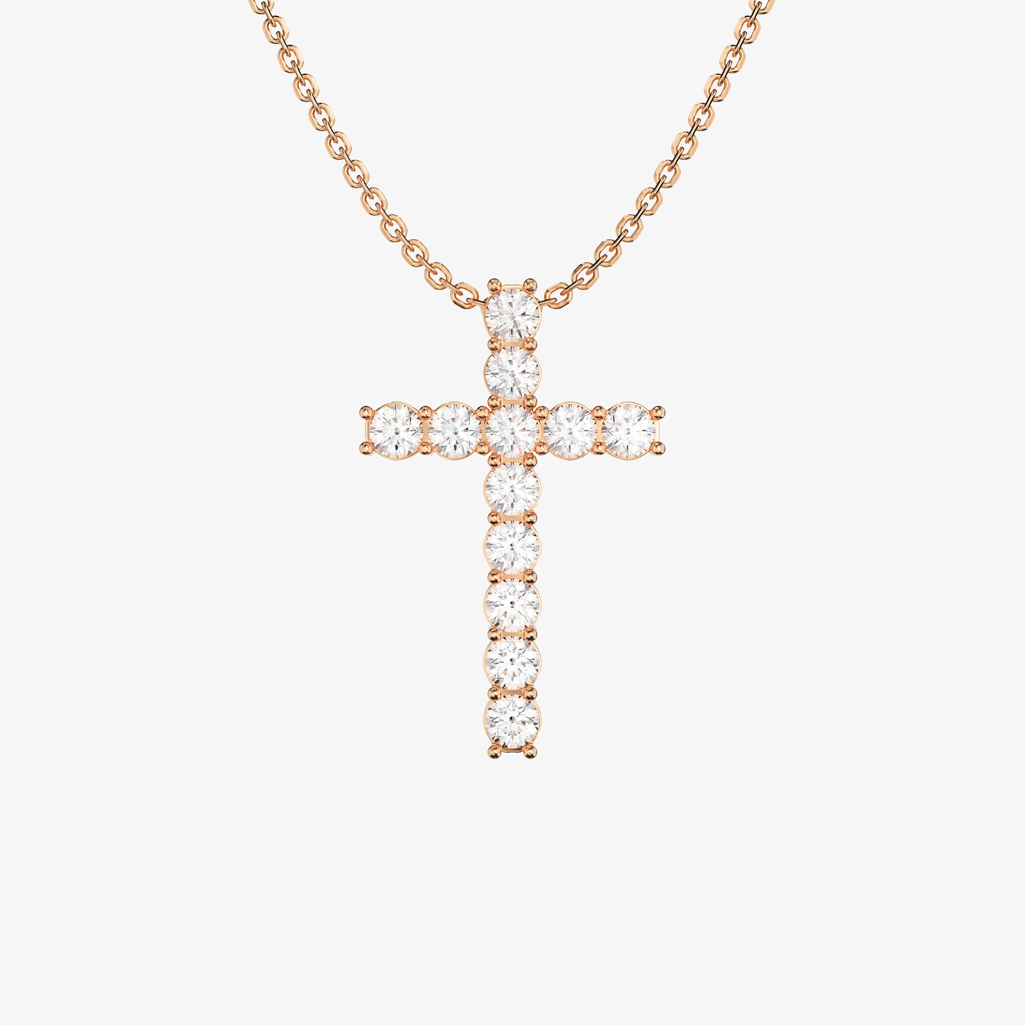 Подвеска из розового золота с бриллиантами Cross M - PB295-330 Подвеска Cross M