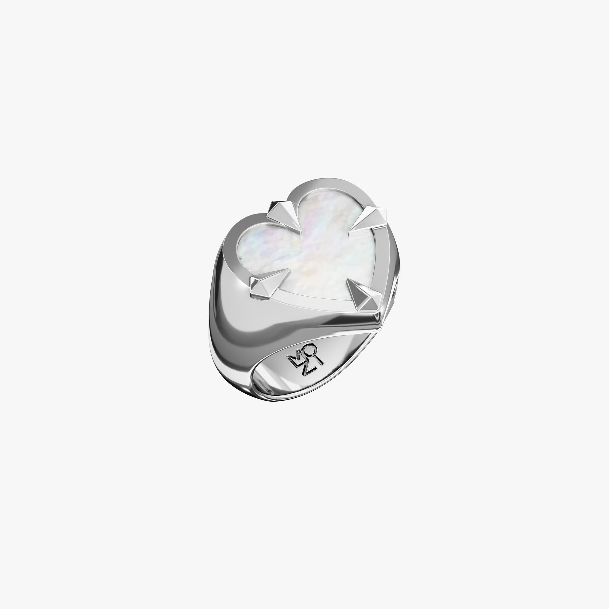 Кольцо из белого золота с перламутром Aim for Love - RC098-420 Кольцо Aim for Love