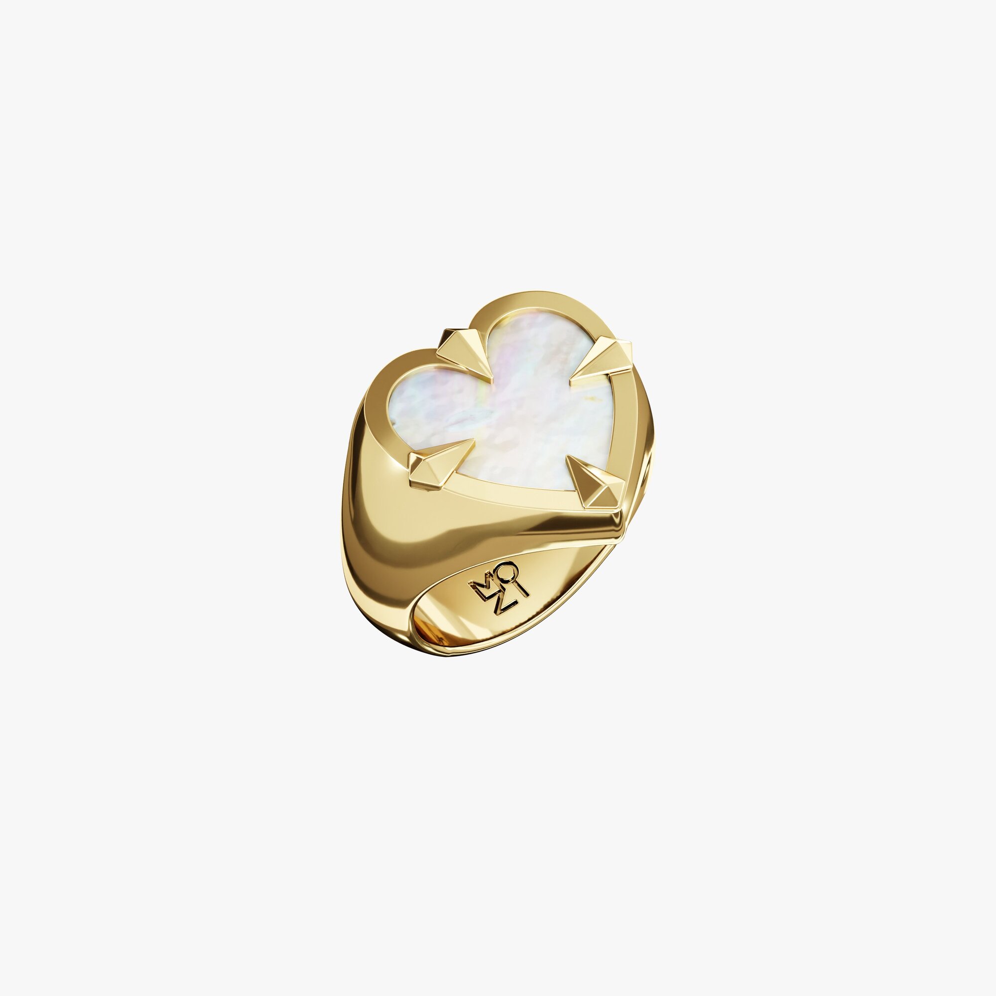 Кольцо из желтого золота с перламутром Aim for Love - RC098-220 Кольцо Aim for Love