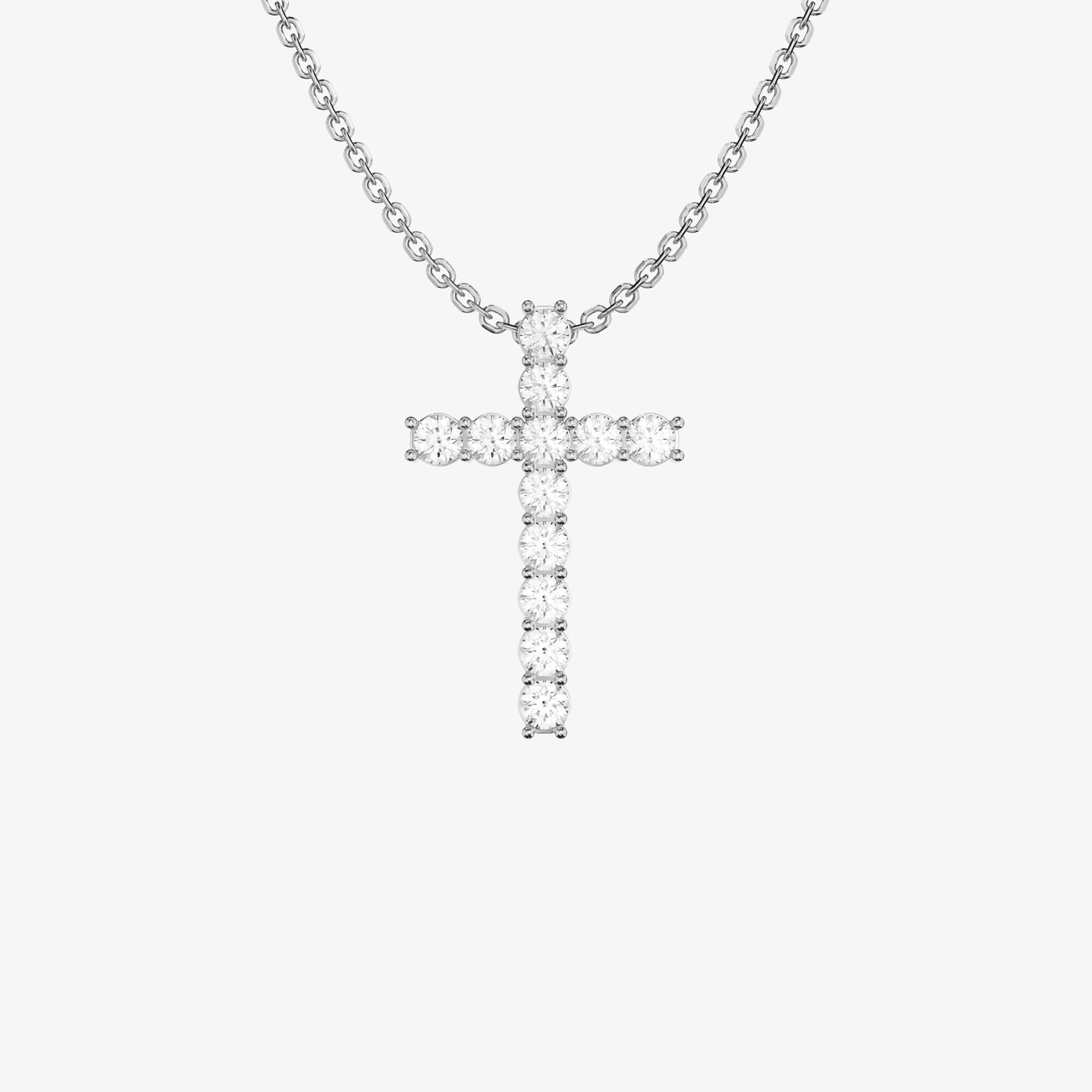 Подвеска из белого золота с бриллиантами Cross S - PB293-430 Подвеска Cross S
