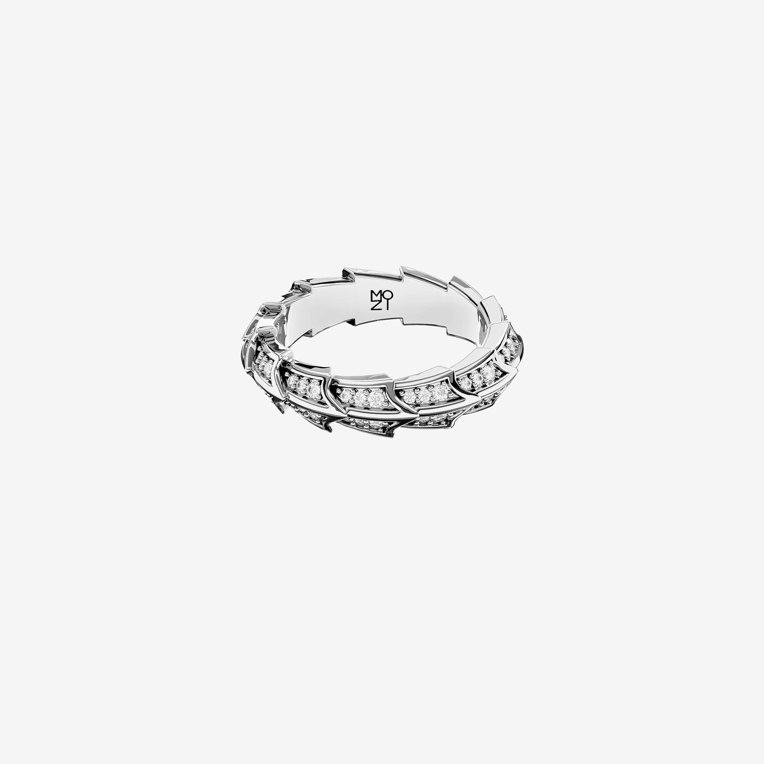 Кольцо из серебра с фианитами D 5 - 9_2