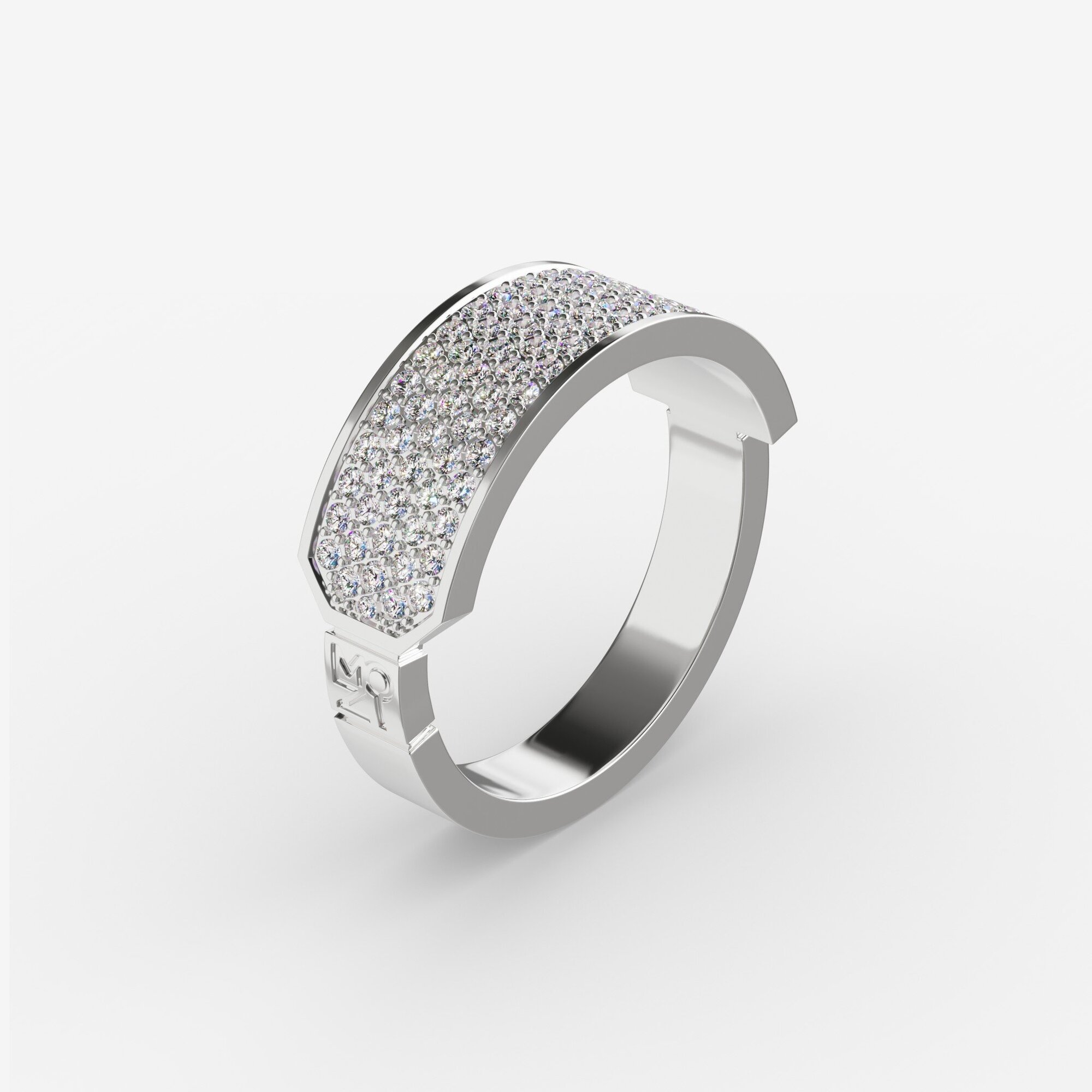 Кольцо из серебра с фианитами ID 20 - RC039-110 Кольцо ID 20