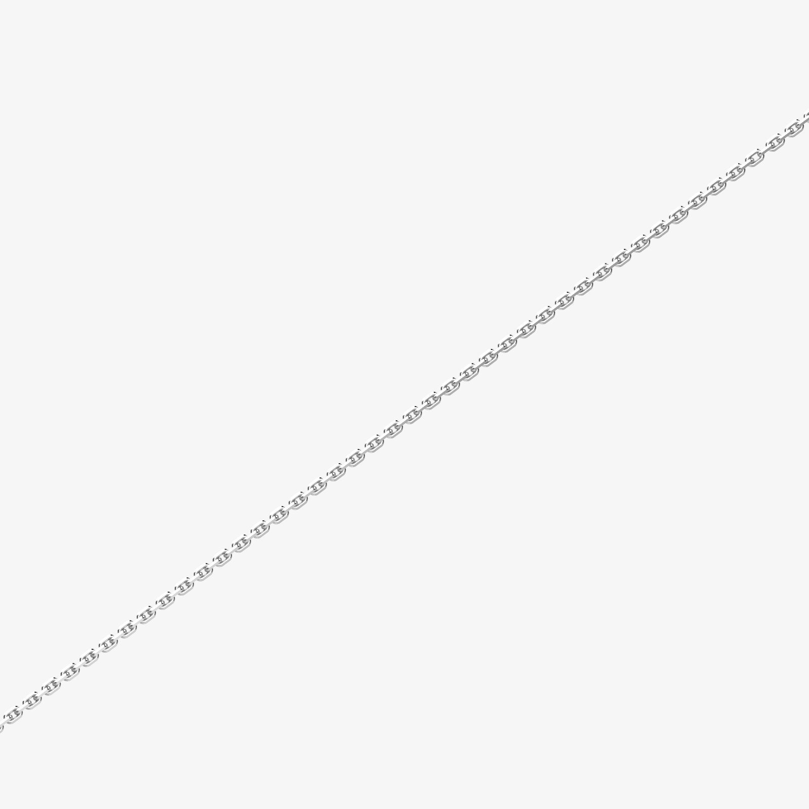 Цепь якорная из серебра S - AB019-100 Якорная цепь 0,4 мм (Яг 40) S