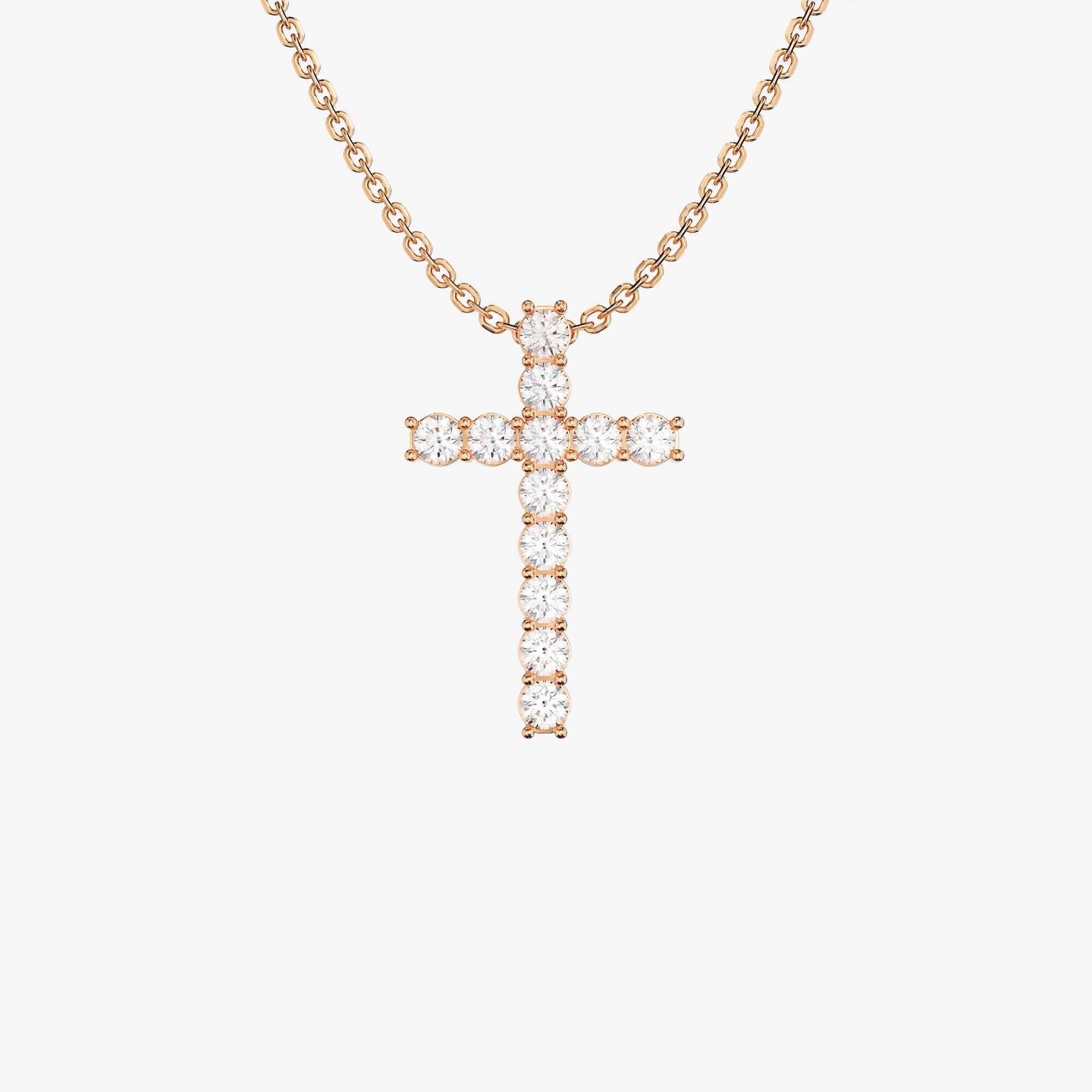 Подвеска из розового золота с бриллиантами Cross S - PB293-330 Подвеска Cross S