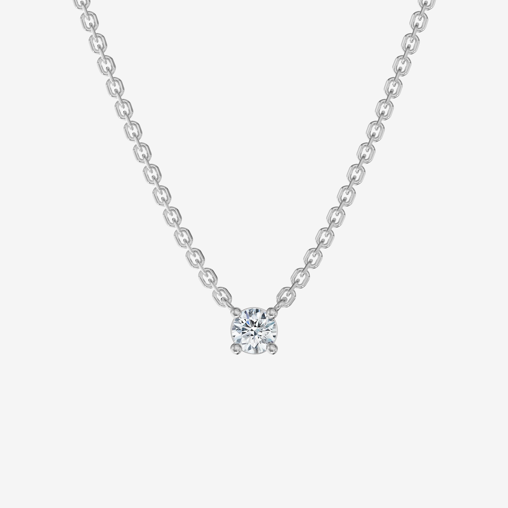 Подвеска из серебра с фианитом Solitaire 3 мм - PB270-110 Подвеска Solitaire 3 мм