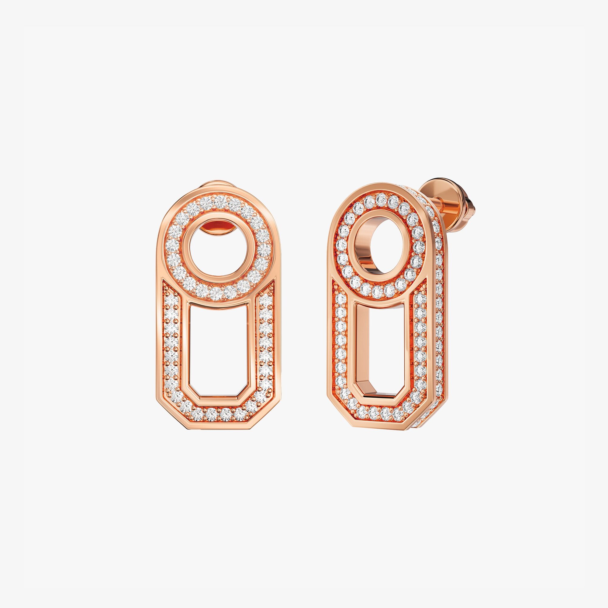 Серьги из розового золота с бриллиантами ID 51 - EC049-330 Серьги ID 51