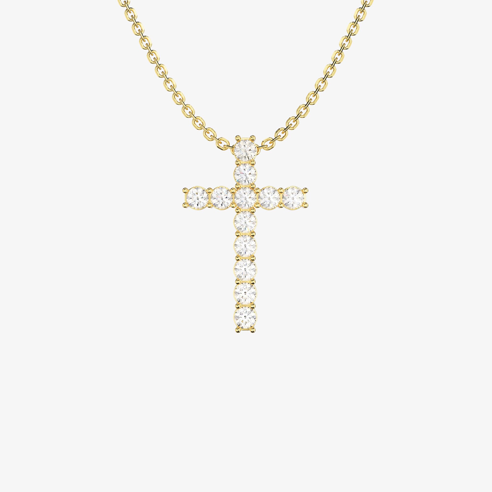 Подвеска из желтого золота с бриллиантами Cross S - PB293-230 Подвеска Cross S