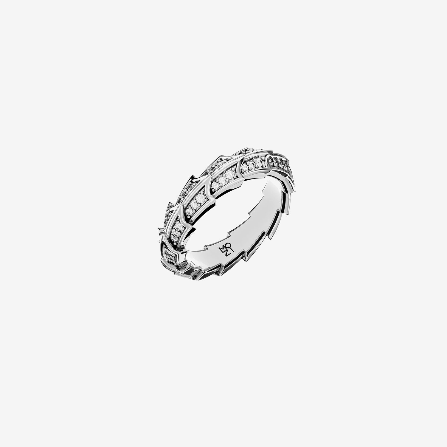Кольцо из серебра с фианитами D 5 - 10_2