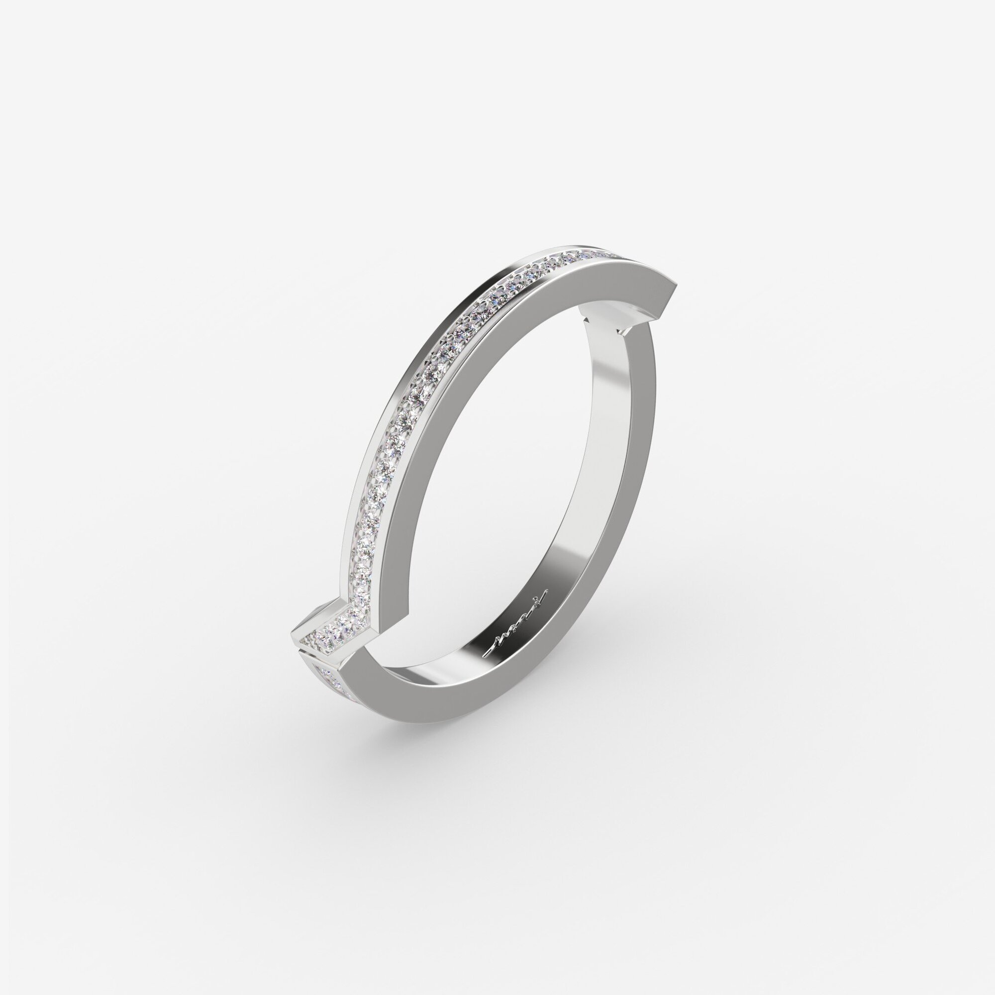 Кольцо из серебра с фианитами ID 3 - RC005-110 Кольцо ID 3