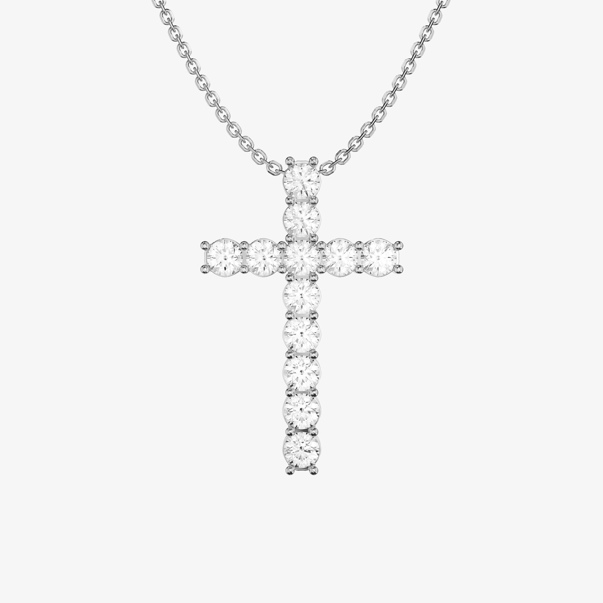 Подвеска из белого золота с бриллиантами Cross L - PB297-430 Подвеска Cross L