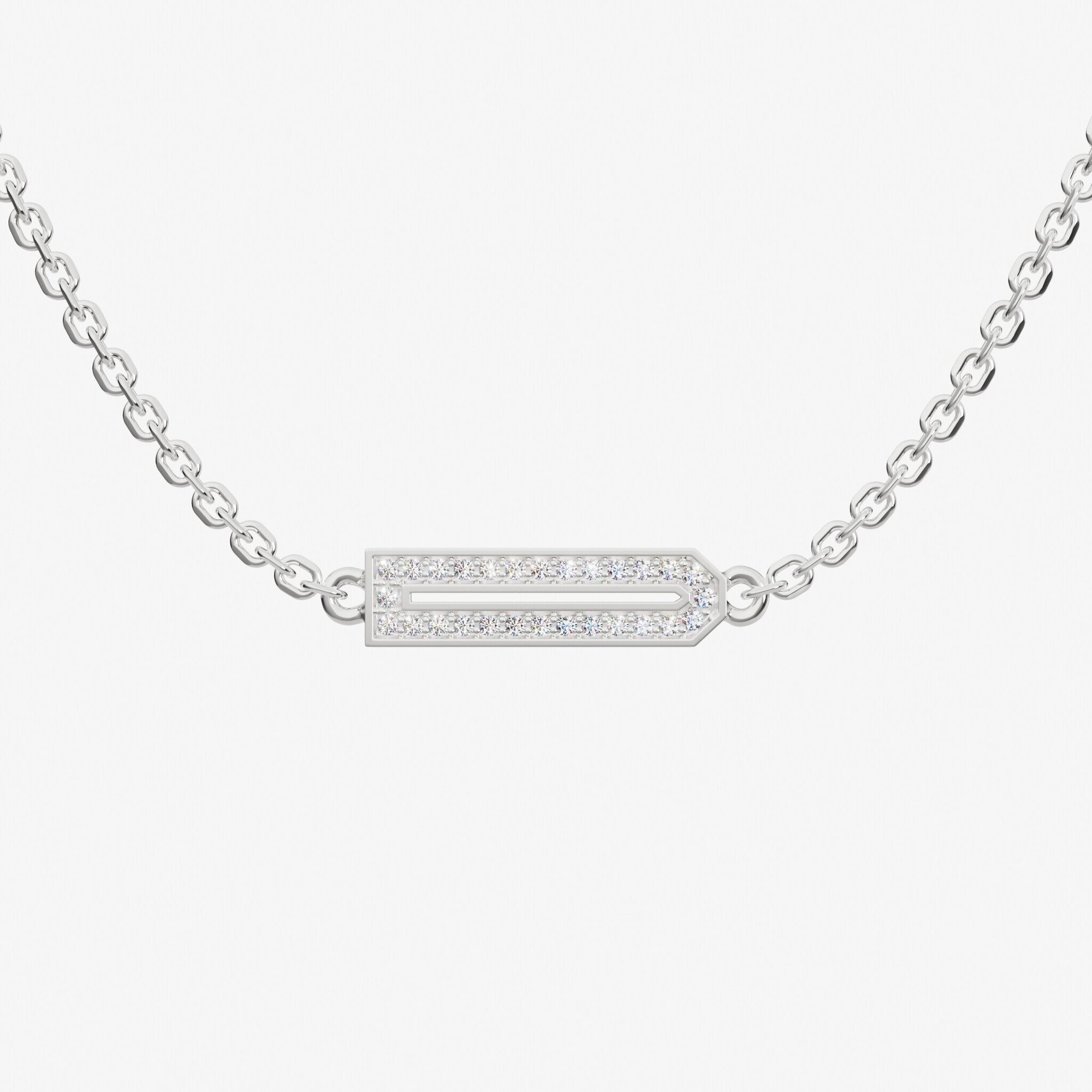 Подвеска из серебра с фианитами ID 25 - PC001-110 Подвеска ID 25