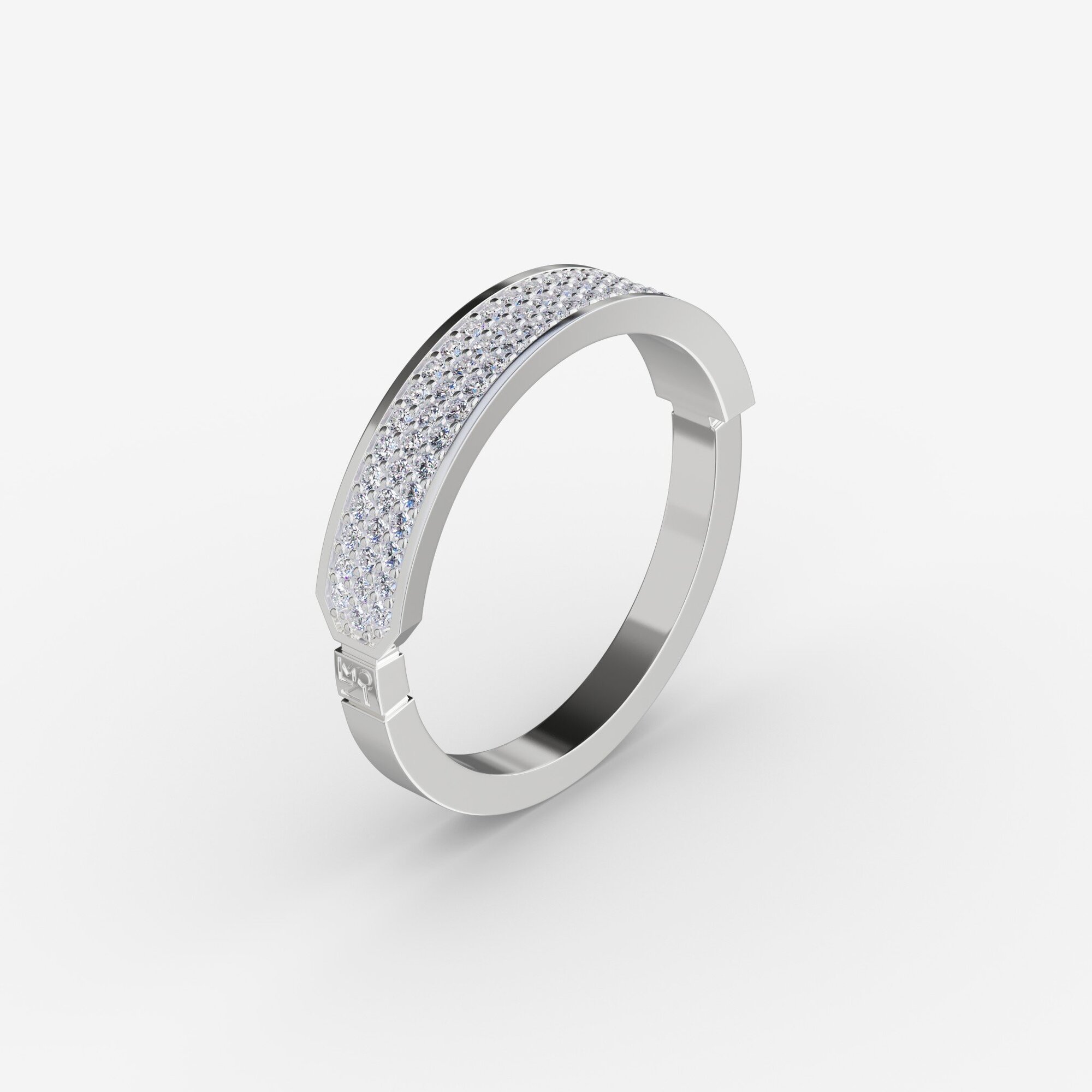 Кольцо из серебра с фианитами ID 9 - RC017-110 Кольцо ID 9