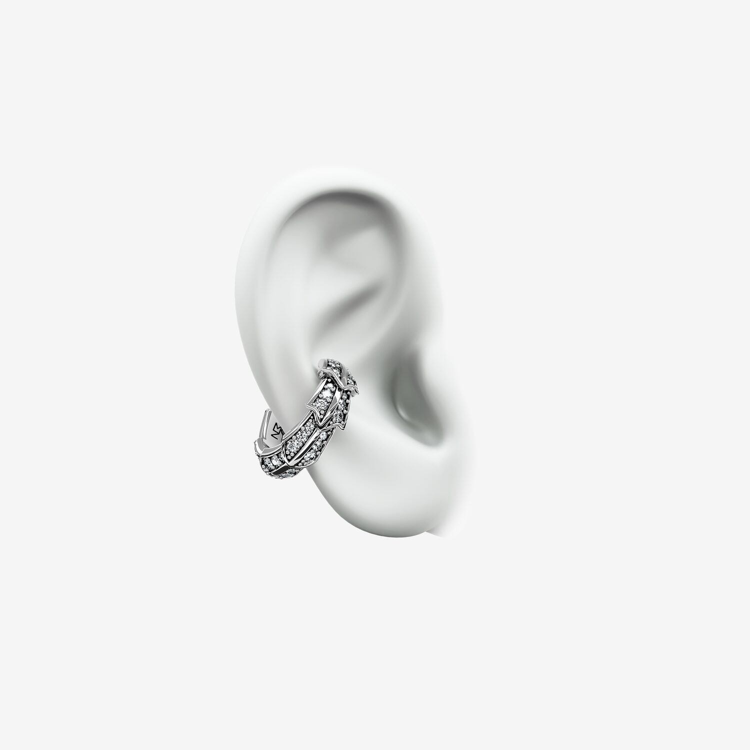 Кафф из серебра с фианитами D 11 - 21_2