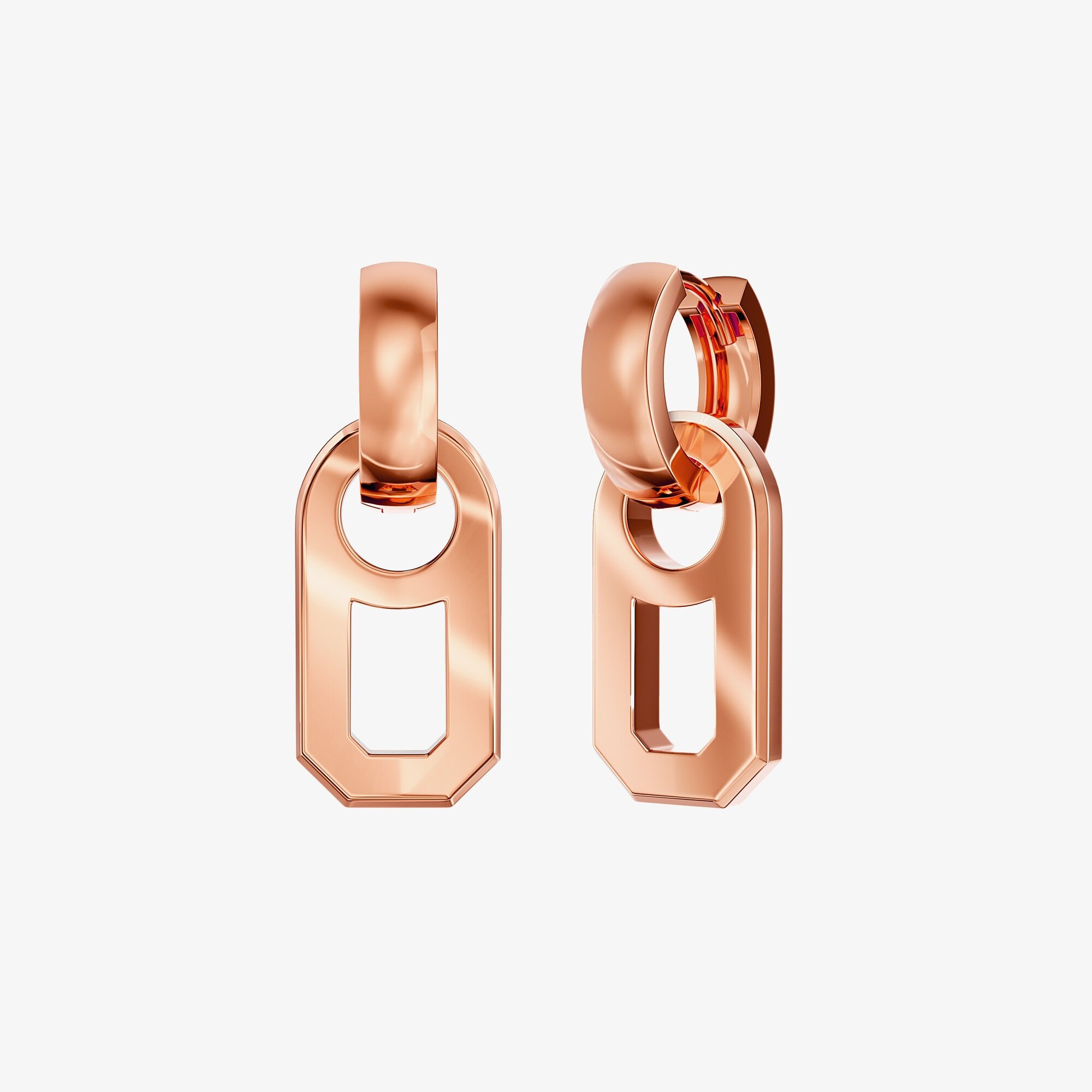 Серьги конго из розового золота ID 53 - EC053-300 Серьги ID 53