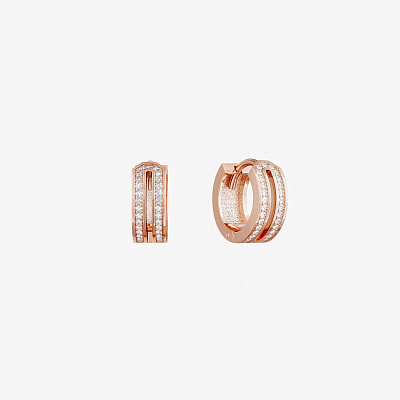 Серьги из розового золота с бриллиантами ID 38 - EC001-330 Серьги ID 38