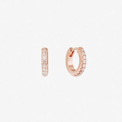Серьги из розового золота с бриллиантами B 1 - EB001-330 Серьги B 1