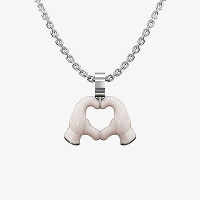 Подвеска из серебра с эмалью ЭМОДЗИ ЛЮБОВЬ - PC182-101 Подвеска AFFECTION