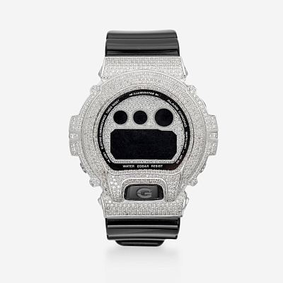 Часы из серебра с фианитами G-SHOCK 6900 - WC005-110 Часы из серебра с фианитами G-SHOCK 6900