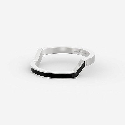 Кольцо из серебра с эмалью ID 2 - RC003-101 Кольцо ID 2