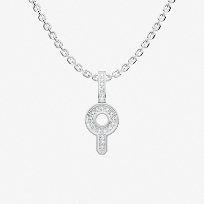 Подвеска из серебра с фианитами ID 29 - PC009-110 Подвеска ID 29