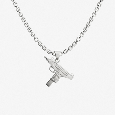 Подвеска из серебра UZI S - PB013-100 Подвеска UZI S