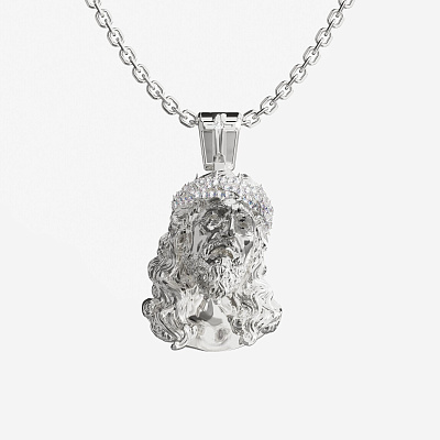 Подвеска из серебра с фианитами JESUS L - PB009-110 Подвеска JESUS L