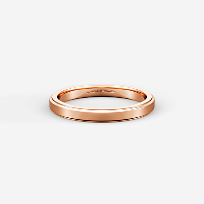 Обручальное кольцо из розового золота W 15 - RW029-300 Обручальное кольцо W 15
