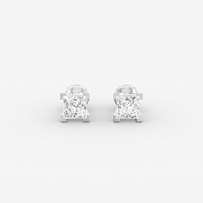 Пусеты из серебра с фианитами B 26 - EB051-110 Серьги B 26